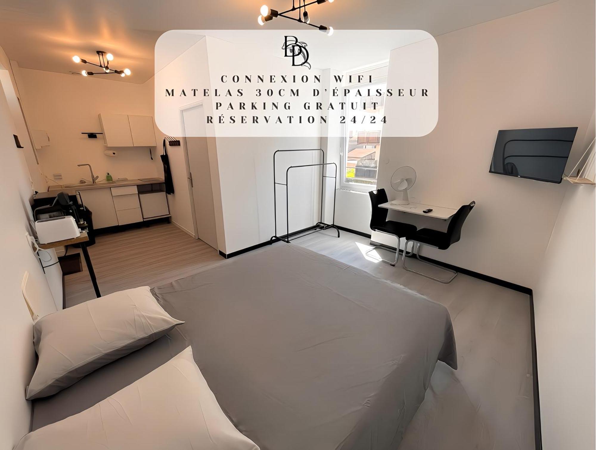 Studio B2 20M2 Cosy 5Min A Pied Des Gares Roanne Extérieur photo